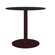 Burgundy Halo Cafe Table
